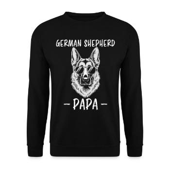 German Shepherd Saying German Shepherd Gift - Unisex Sweatshirt - black - Front - Alina (178cm) & Michal (187cm)