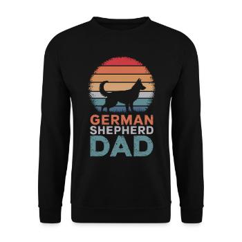 German Shepherd Saying German Shepherd Gift - Unisex Sweatshirt - black - Front - Alina (178cm) & Michal (187cm)