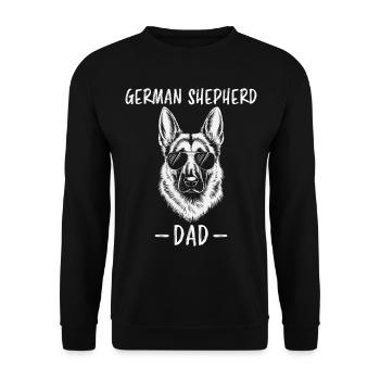 German Shepherd Saying German Shepherd Gift - Unisex Sweatshirt - black - Front - Alina (178cm) & Michal (187cm)