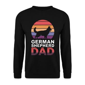 German Shepherd Saying German Shepherd Gift - Unisex Sweatshirt - black - Front - Alina (178cm) & Michal (187cm)