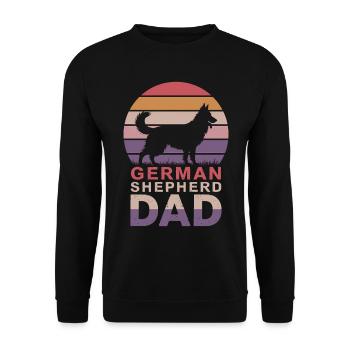 German Shepherd Saying German Shepherd Gift - Unisex Sweatshirt - black - Front - Alina (178cm) & Michal (187cm)