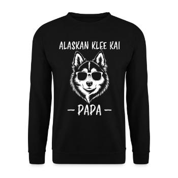 Alaskan Clover Kai Saying Alaskan Clover Kai Gift - Unisex Sweatshirt - black - Front - Alina (178cm) & Michal (187cm)