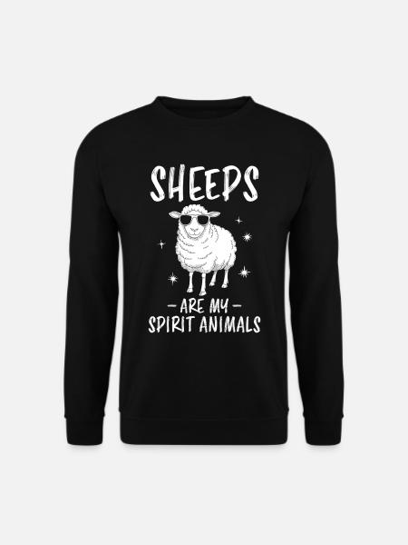Schaf Spruch Hausschaf Lustiges Schafe Geschenk - Unisex Pullover - Schwarz