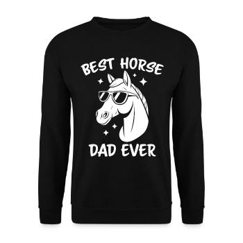 Chevaux Disant Sports Equestres Drôle Cheval Cadeau - Sweat-shirt Unisexe - noir - Devant - Alina (178cm) & Michal (187cm)