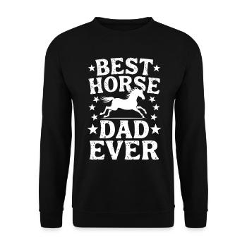 Chevaux Disant Sports Equestres Drôle Cheval Cadeau - Sweat-shirt Unisexe - noir - Devant - Alina (178cm) & Michal (187cm)