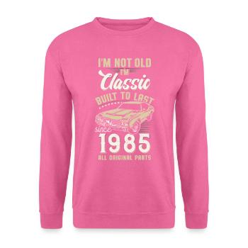 Geboren 1985 Geburtstag Oldtimer - Unisex Pullover - Pink - Vorne