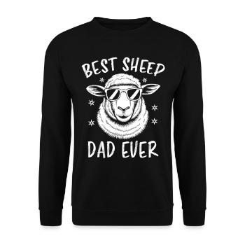 Schaf Spruch Hausschaf Lustiges Schafe Geschenk - Unisex Pullover - Schwarz - Vorne - Alina (178cm) & Michal (187cm)