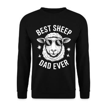 Schaf Spruch Hausschaf Lustiges Schafe Geschenk - Unisex Pullover - Schwarz - Vorne - Alina (178cm) & Michal (187cm)