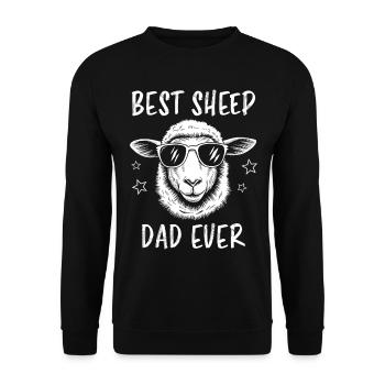 Schaf Spruch Hausschaf Lustiges Schafe Geschenk - Unisex Pullover - Schwarz - Vorne - Alina (178cm) & Michal (187cm)