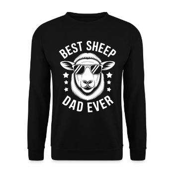 Sheep Saying Domestic Sheep Funny Sheep Gift - Unisex Sweatshirt - black - Front - Alina (178cm) & Michal (187cm)