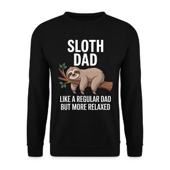 Sloth Saying, Sloths, Funny, Sloth Gift - Unisex Sweatshirt - black - Front - Alina (178cm) & Michal (187cm)