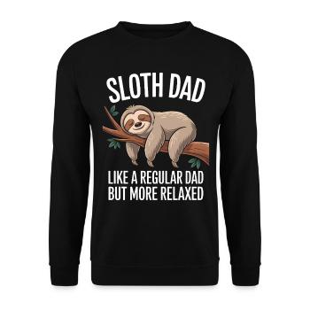 Sloth Saying, Sloths, Funny, Sloth Gift - Unisex Sweatshirt - black - Front - Alina (178cm) & Michal (187cm)