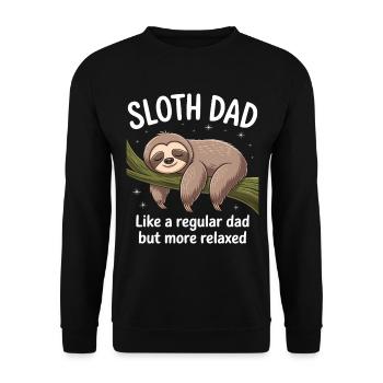 Sloth Saying, Sloths, Funny, Sloth Gift - Unisex Sweatshirt - black - Front - Alina (178cm) & Michal (187cm)