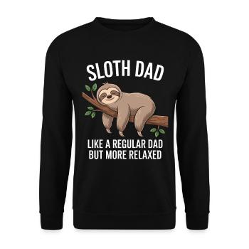 Sloth Saying, Sloths, Funny, Sloth Gift - Unisex Sweatshirt - black - Front - Alina (178cm) & Michal (187cm)