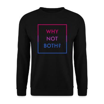 Funny Bi Colors Bisexual Pride Expression - Unisex Sweatshirt - black - Front - Alina (178cm) & Michal (187cm)