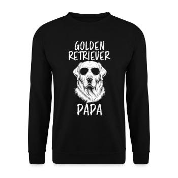 Golden Retriever Spruch Golden Retriever Geschenk - Unisex Pullover - Schwarz - Vorne - Alina (178cm) & Michal (187cm)