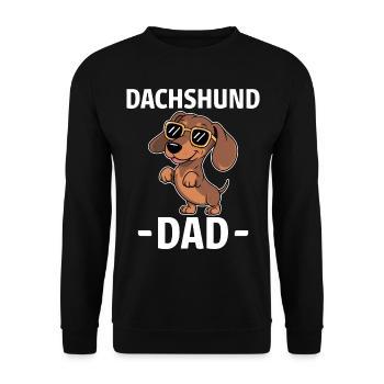 Teckel disant teckel papa drôle teckel cadeau - Sweat-shirt Unisexe - noir - Devant - Alina (178cm) & Michal (187cm)