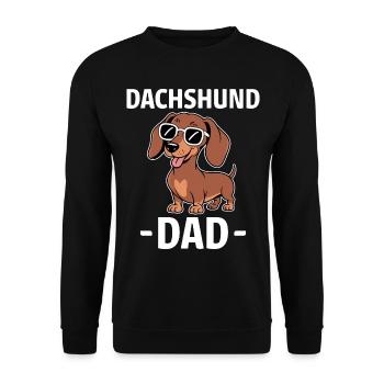 Teckel disant teckel papa drôle teckel cadeau - Sweat-shirt Unisexe - noir - Devant - Alina (178cm) & Michal (187cm)