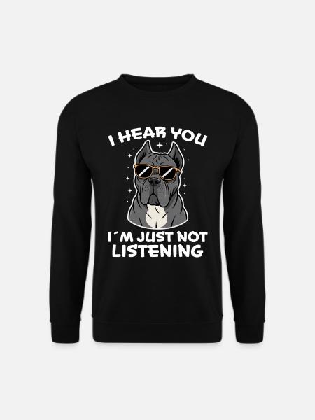 Cane Corso Italiano Lustiges Cane Corso Geschenk - Unisex Pullover - Schwarz