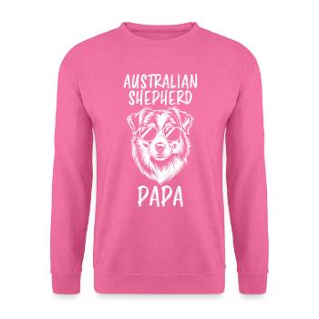 Berger australien papa drôle Aussie cadeau - Sweat-shirt Unisexe - rose - Devant