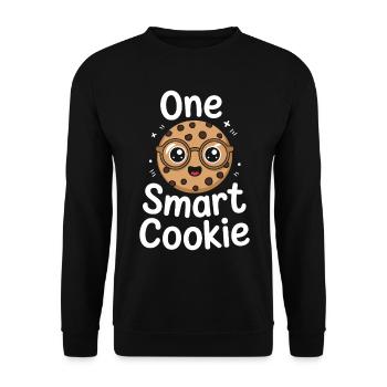 Cookies Saying Chocolate Cookies Funny Cookie Gift - Unisex Sweatshirt - black - Front - Alina (178cm) & Michal (187cm)