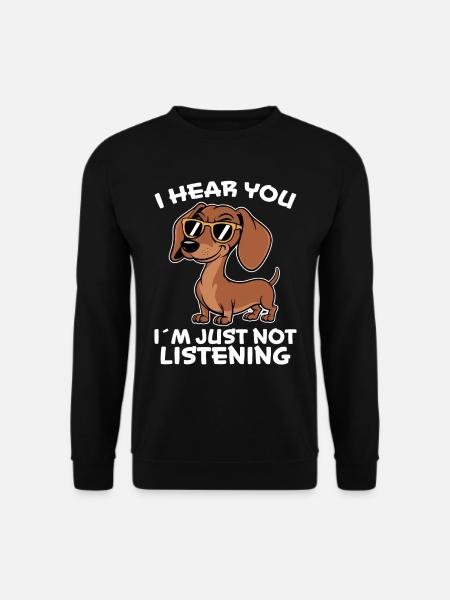 Gravhund Siger Gravhund Hund Sjov Gravhund Gave - Unisex sweater - sort