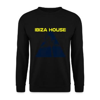 Ibiza House - Unisex Sweatshirt - black - Front - Alina (178cm) & Michal (187cm)