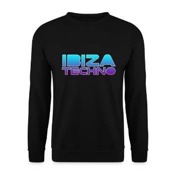 Ibiza Techno - Unisex Sweatshirt - black - Front - Alina (178cm) & Michal (187cm)