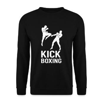 Kickboxing Fighters - Unisex Pullover - Schwarz - Vorne - Alina (178cm) & Michal (187cm)