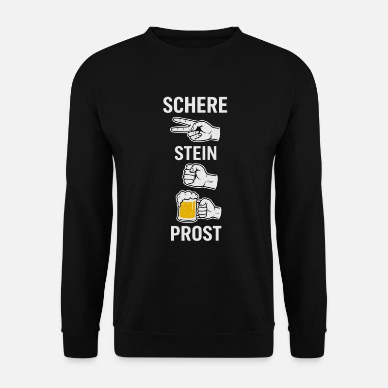 Scissors, stone, cheers - Unisex Sweatshirt - black