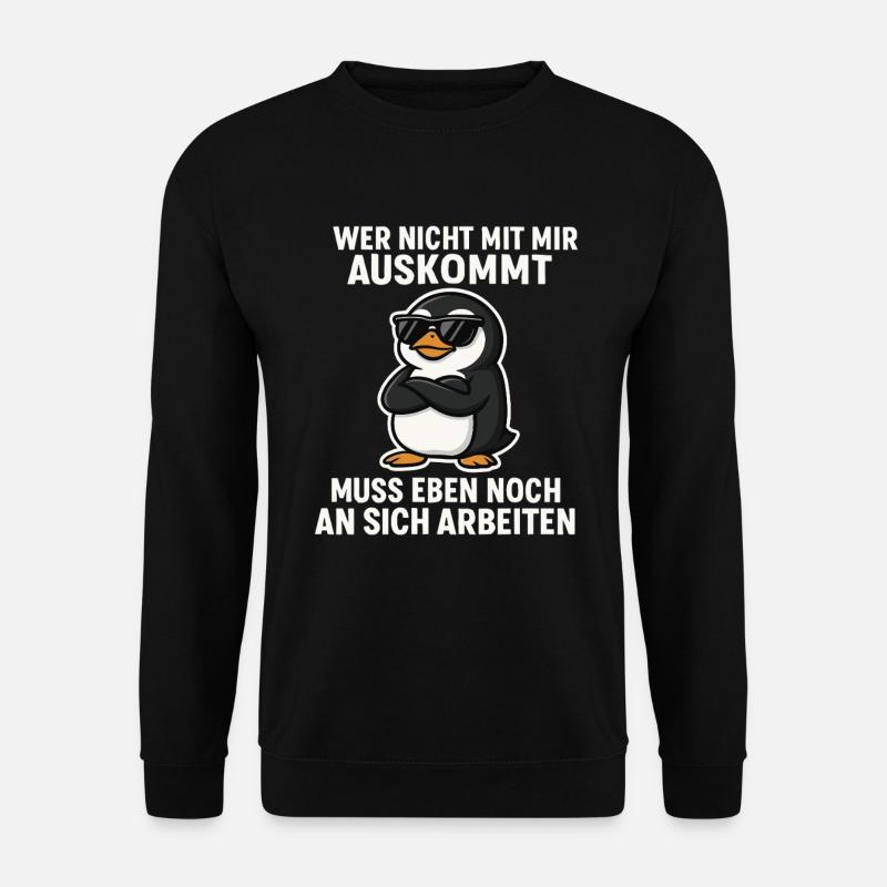 Dicton de pingouin cool - Sweat-shirt Unisexe - noir