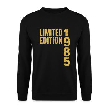 Edition Limitée Culte Année 1985 - Sweat-shirt Unisexe - noir - Devant - Alina (178cm) & Michal (187cm)