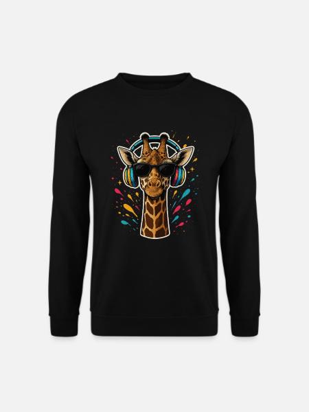 Cool Giraffe Music - Unisex Sweatshirt - black
