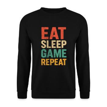 Manger Dormir Pari - Sweat-shirt Unisexe - noir - Devant - Alina (178cm) & Michal (187cm)