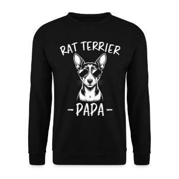 Rat Terrier Spruch Lustiges Rat Terrier Geschenk - Unisex Pullover - Schwarz - Vorne - Alina (178cm) & Michal (187cm)
