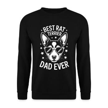 Rat Terrier Spruch Lustiges Rat Terrier Geschenk - Unisex Pullover - Schwarz - Vorne - Alina (178cm) & Michal (187cm)