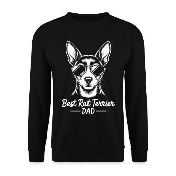 Rat Terrier Spruch Lustiges Rat Terrier Geschenk - Unisex Pullover - Schwarz - Vorne - Alina (178cm) & Michal (187cm)