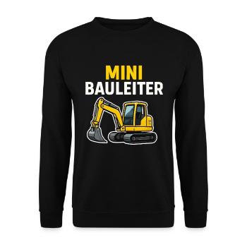 Directeur de construction – Excavator Chemise Enfant - Sweat-shirt Unisexe - noir - Devant - Alina (178cm) & Michal (187cm)