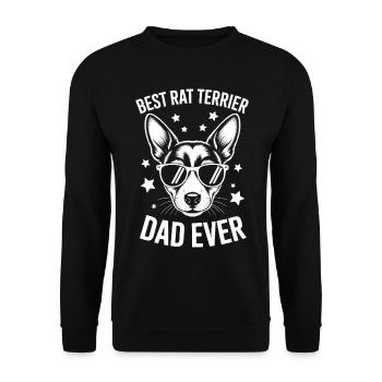 Rat Terrier Spruch Lustiges Rat Terrier Geschenk - Unisex Pullover - Schwarz - Vorne - Alina (178cm) & Michal (187cm)