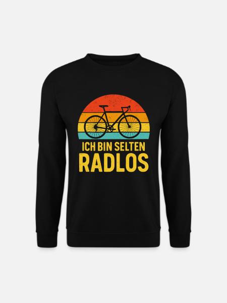 Perplexed Cycling Saying - Unisex Sweatshirt - black