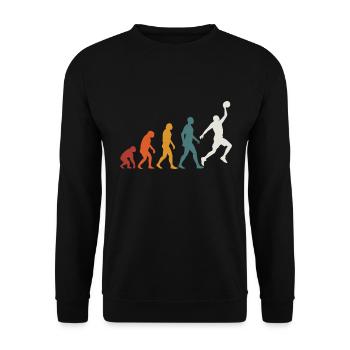 Evolution Basketball Basketball - Unisex Sweatshirt - black - Front - Alina (178cm) & Michal (187cm)
