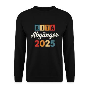 Kita Abgänger 2025 - Unisex Pullover - Schwarz - Vorne - Alina (178cm) & Michal (187cm)