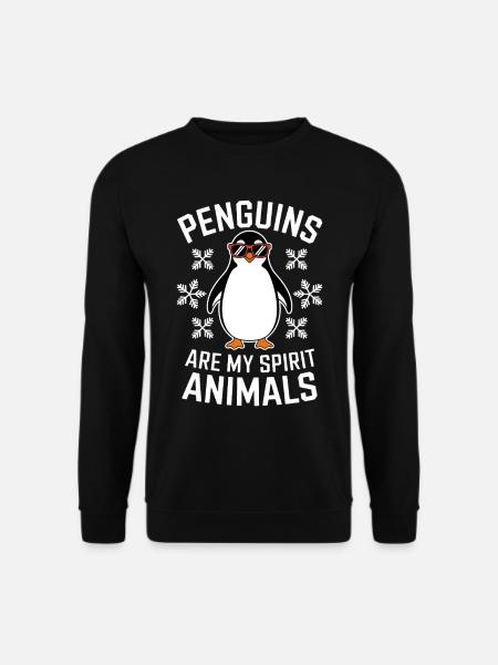 Penguin Saying Funny Penguins Gift - Unisex Sweatshirt - black