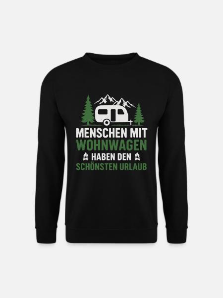 Caravan Holiday Saying - Unisex Sweatshirt - black