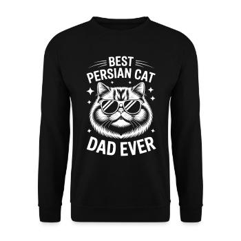 Persian Cat Saying Funny Persian Cat Gift - Unisex Sweatshirt - black - Front - Alina (178cm) & Michal (187cm)