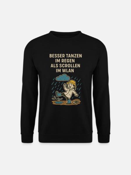 Dancing Nature Joy Saying - Unisex Sweatshirt - black