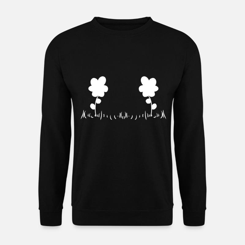 Fleurs, Deux, Nature, Fleur - Sweat-shirt Unisexe - noir