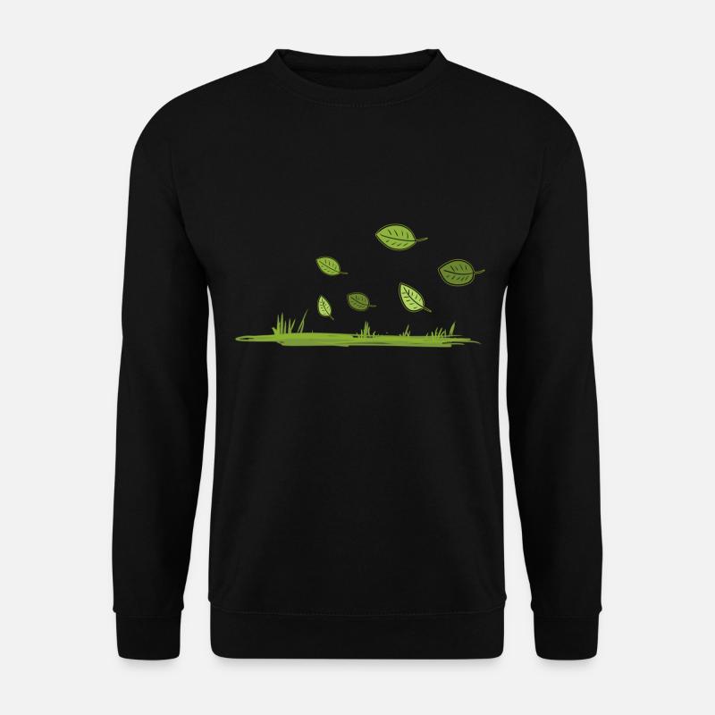 Nature Grass Wind Leaves Soil - Unisex Sweatshirt - black