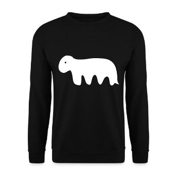 Animal symbol dinosaur - Unisex Sweatshirt - black - Front - Alina (178cm) & Michal (187cm)