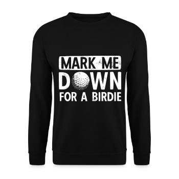 Golfplatz zum Golfen Golf - Unisex Pullover - Schwarz - Vorne - Alina (178cm) & Michal (187cm)
